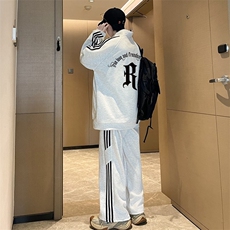 2026春季休闲运动套装加绒卫衣卫裤TZ297，男装休闲裤，星座1816-1（原1210-1）