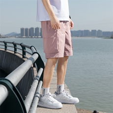 夏季新款白底工装休闲五分裤男多口袋短裤A305-KX2054-P25，男装休闲裤，电商B306