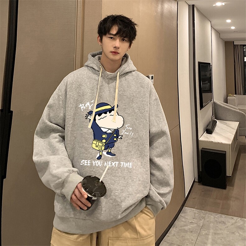 纯棉连帽卫衣男大码运动帽衫宽松薄WY2240-P35,男装卫衣,电商A040