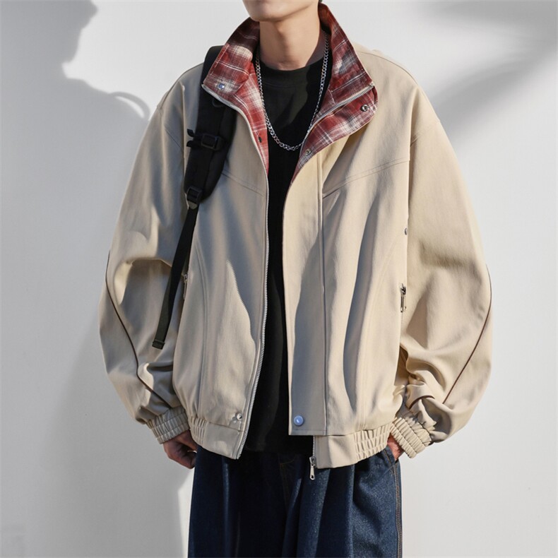 JK8871-P75L-9XL2025秋冬新款翻领夹克外套控128,男装夹克,星座109