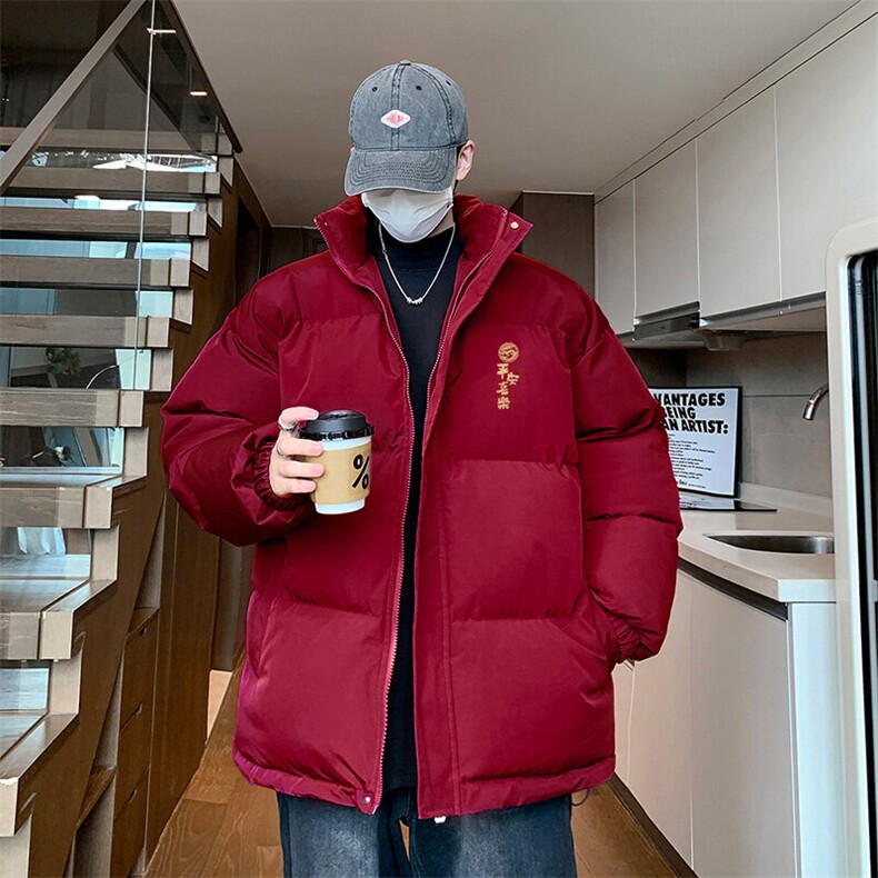 现货抖音得物可供视频冬季三防加厚羽绒棉衣外套面包棉服81153,男装棉衣,电商A486