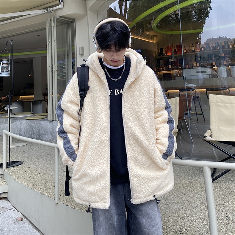 XZ213-MY16-P128控148港风ins潮牌日系羊羔毛情侣青少年棉服棉袄,男装棉衣,星座213