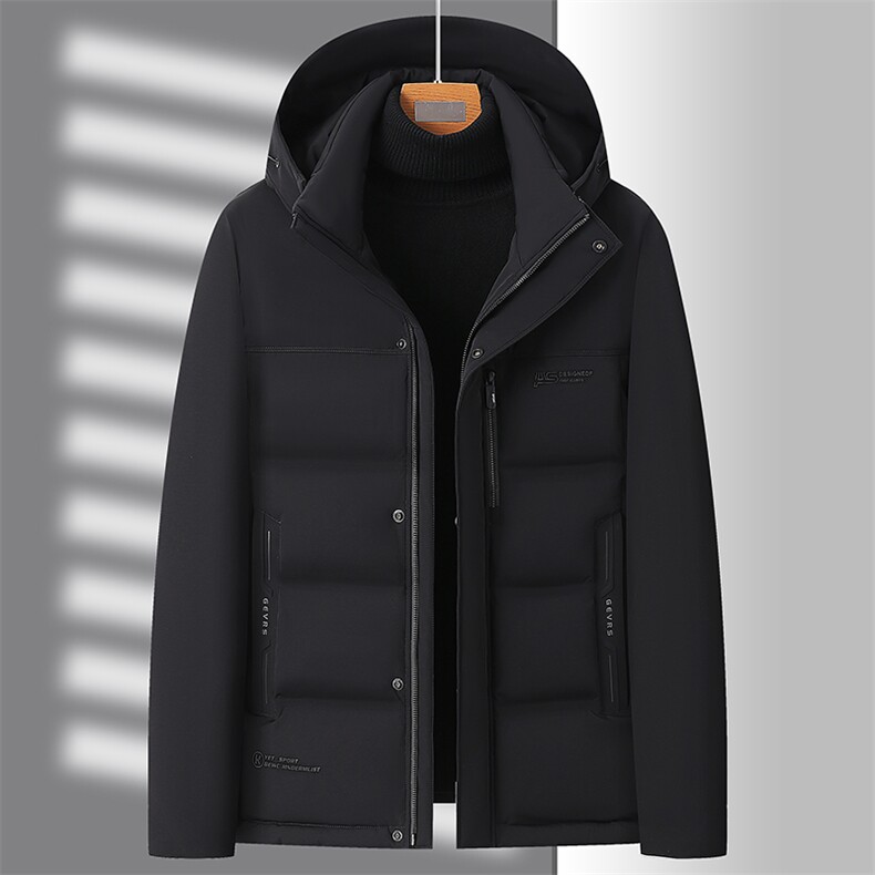连帽羽绒服保暖男装2023新款柔软宽松白鸭绒防寒服YD82211-P195,男装羽绒服,星座1105-3