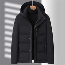 连帽羽绒服保暖男装2023新款柔软宽松白鸭绒防寒服YD82211-P195，男装羽绒服，星座1105-3
