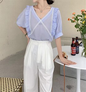沐沐2022夏清新上衣！图片
