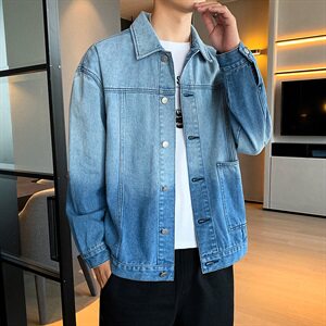 男士牛仔外套2021新款青少年休闲时尚夹克秋装DF12T图片