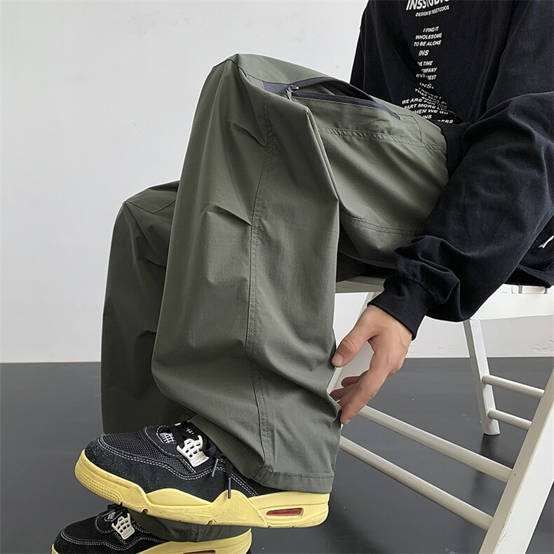 设计感休闲裤直筒机能长裤运动裤男登山防水冲锋裤K6608/P50，女装休闲裤，电商D202