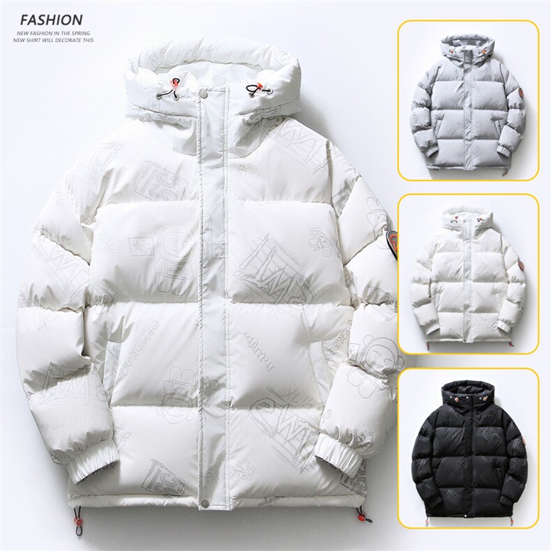 白底平铺2026冬季新款90%白鸭绒连帽羽绒服男XZ109-Y1266-P218,男装羽绒服,星座109