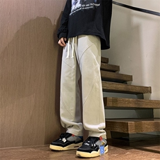 港风秋冬酷丝棉美式高街宽松休闲长裤男K23317-P40，男装休闲裤，星座717