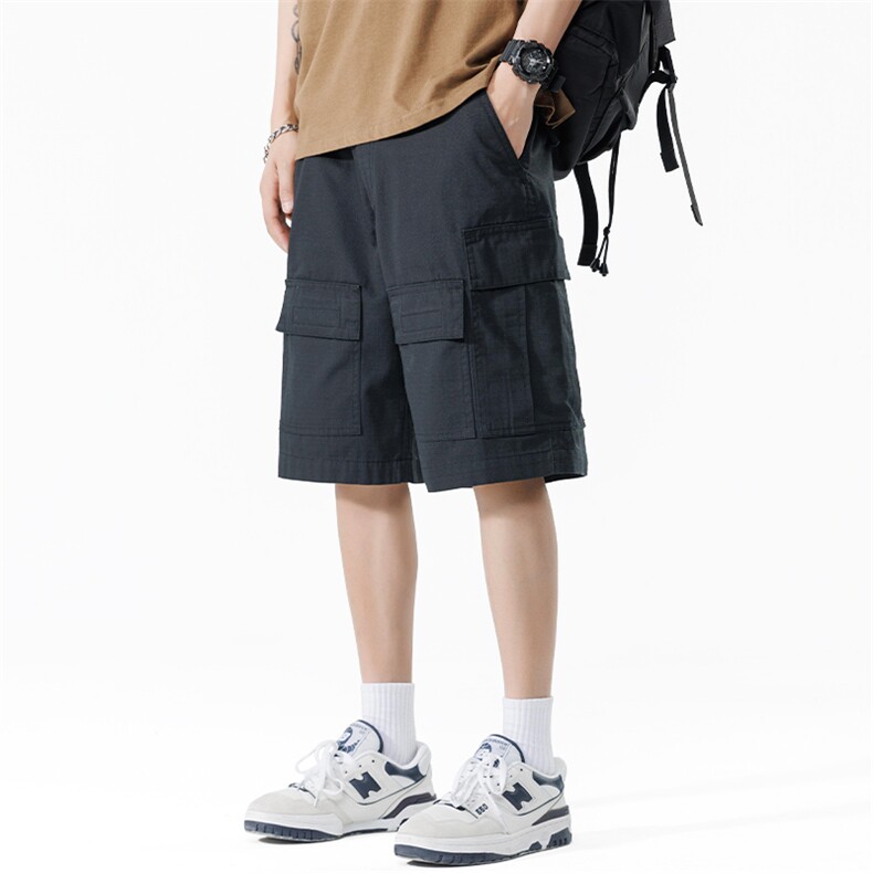 夏季新款重磅工装水洗五分短裤潮流休闲裤A436-5273-P6088,男装牛仔裤,电商A436