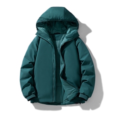 得物潮流高品质冬季连帽加绒加厚棉衣撞色棉服外套MY5568-P95，男装棉衣，星座610B-1