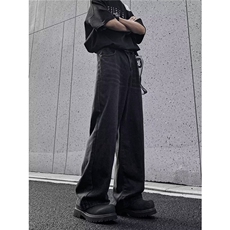 阔腿牛仔裤男女春秋直筒休闲裤穿搭炸街裤子NZ7012，男装牛仔裤，星座1116A-1（原606A）
