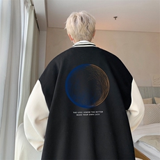 摇粒绒棒球服男大码开衫卫衣男夹克BF86330-P65，男装夹克，电商A040