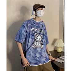 城市风貌圆领百搭印花新款青春流行短袖潮男T恤标准时尚潮牌春夏，男装T恤，星座1013