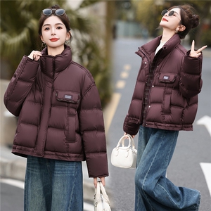 设计感高品小个子羽绒服女短款2025冬季新款法式高级感白鸭绒外套图片