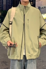 大码秋冬季棒球领夹克潮酷宽松工装风男外套JK452p65，男装夹克，电商D315