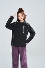 撞色明线套头卫衣春秋宽松休闲机能风设计感上衣XZ309W8011P55，男装卫衣，星座309（原A406）