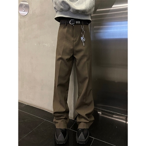 港风 cleanfit休闲裤西裤微喇长裤阔腿裤A014-DY25015-P50控68图片