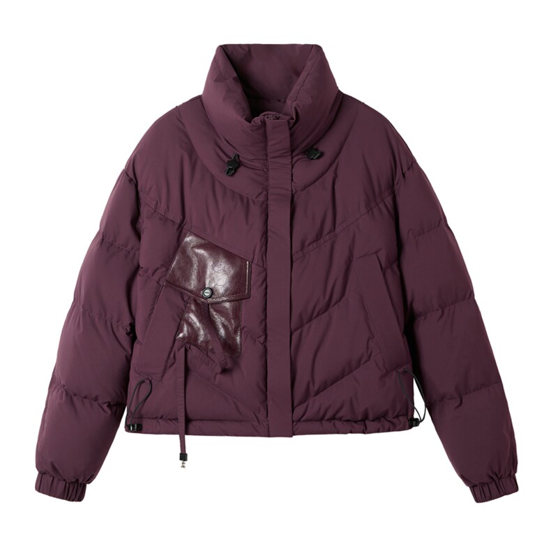 美拉德羽绒服女短款2025冬季新款超好看小个子白鸭绒外套滑雪服潮,女装羽绒服,意芙