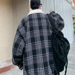 羊羔毛棉服男2025冬季新款休闲外套潮牌棉衣棉袄 M199 P120 控158图片