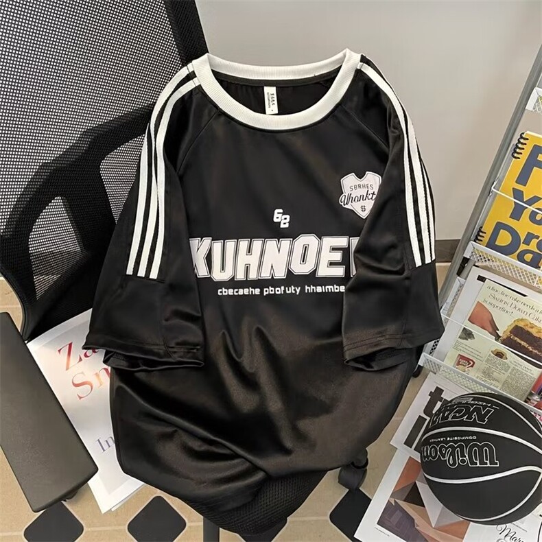 T恤男士韩版潮流高街帅气字母夏季2024新款ins宽松体恤ST355-P36,男装T恤,星座412-3