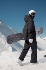 冬季单板双板男防水加厚连帽滑雪服衣裤套装M34+K1002J加绒-P215，男装休闲套装，电商A001-1
