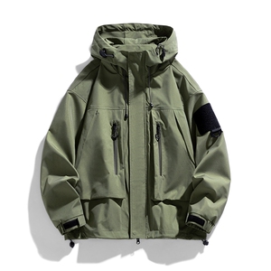 春款现货中性风三防户外夹克男连帽冲锋衣外套DSA157B-J127-P65图片