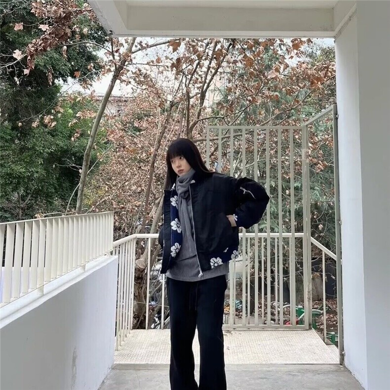 复古提花刺绣拼接夹克高级感宽松百搭棒球服外套MF17P65加绒85特,男装夹克,电商D256-2(原A064-2)