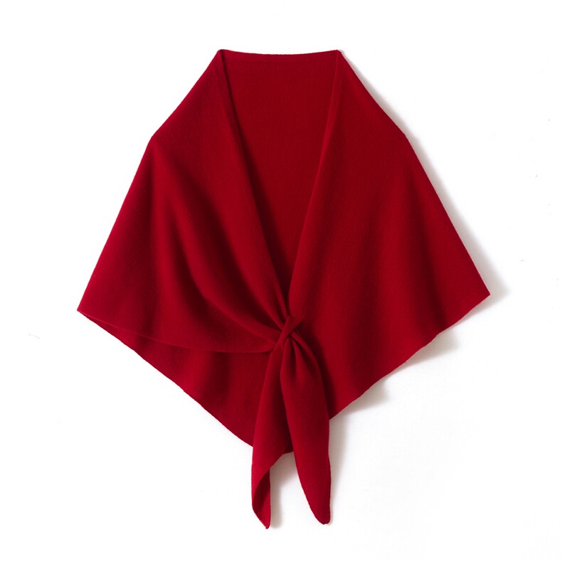 2025年秋季秋冬季披肩时尚百搭通勤大三角披肩，披肩，西欧羊绒