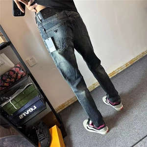 1506-1/KT10451/P50高端重工水洗复古牛仔裤男修身小直筒牌百搭图片