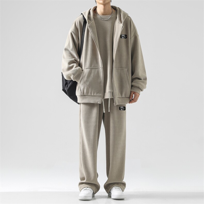 休闲百搭加绒加厚套装SJT890-常规特批176加绒特批206,男装休闲套装,星座718