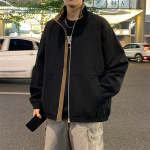 夜景纯棉水洗棉布立领夹克男士休闲外套上衣A406 JK2568 P85图片