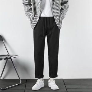 冰丝九分休闲裤男2026夏季薄款宽松运动男士青年直筒西裤 VS805图片