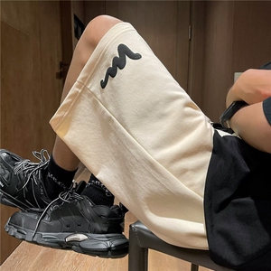 夏季宽松百搭运动五分裤港风男士短裤潮牌情侣休闲裤子男HX55-P25