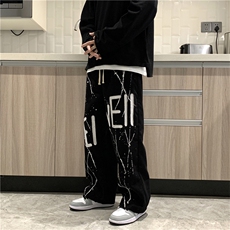 情侣百搭灯芯绒抽绳休闲裤男大码宽松拖地裤A161-2-G3008-P35，男装休闲裤，电商A161-2