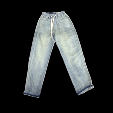 1506-1/GK8350/P52牛仔裤男直筒刮烂宽松坠感ins潮复古阔腿裤，男装牛仔裤，星座1506A