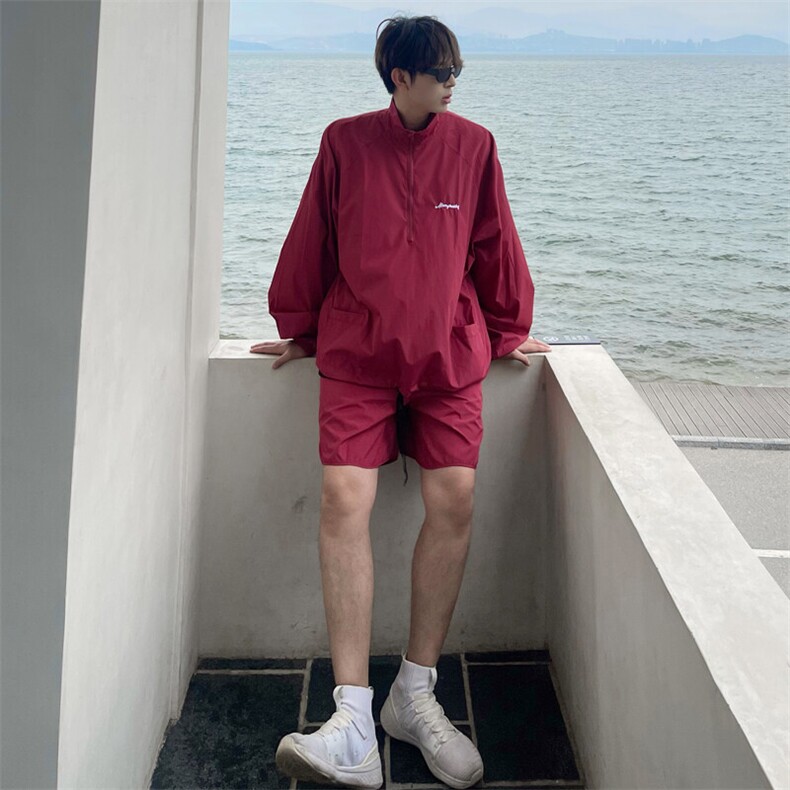 （自家图）防嗮衣套装上衣加短裤2306-P75,男装牛仔裤,星座910-5