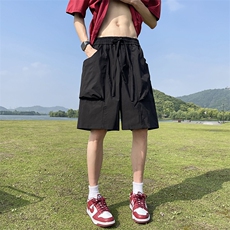 供视频~双层大口袋工装短裤防水面料A454特P35控55，男装牛仔裤，电商A309
