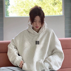 美式白色卫衣男连帽秋冬季新款少年青年青春流行潮流ZCX215P40，男装卫衣，星座1112-1