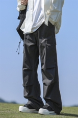 2024年新款港风美式高街宽松直筒洗水纯棉工装裤长裤ZK3650-P55，男装工装外套，星座313A(原308A-2)