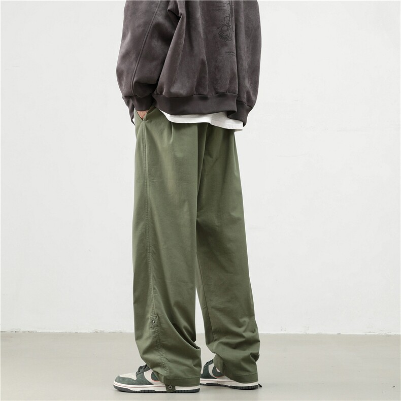 新款弹簧扣飘带搭扣工装裤大码XZ604-KG59-P60控78,男装工装外套,星座604