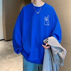 5XL华夫格卫衣男大码胖子圆领长袖t恤HW76430-P30，男装T恤，电商A040