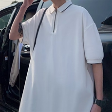 polo杉男韩版潮流2023夏季新款ins宽松百搭痞子帅气卫衣WB036-P30，男装Polo衫，星座412-2