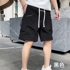 夏季新款男士速干口袋拉链工装短裤韩版百搭宽松情侣薄款五分裤男，男装休闲裤，星座506A