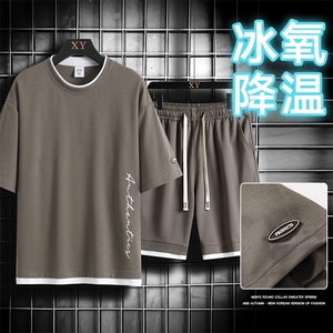 夏季运动套装网格挂拍休闲百搭时尚短套装CK2410+TC3146-P54控89,最新韩国女生夏天穿搭图片