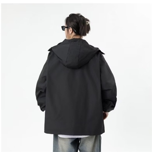 秋季青春纯色拉链连帽冲锋衣 J88 P55图片