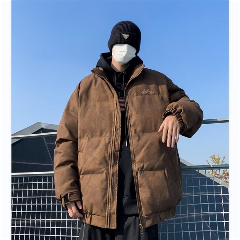 美拉德加厚皮棉服男冬季2024新款面包服美式棉衣外套MF176-P95,男装棉衣,星座412-3