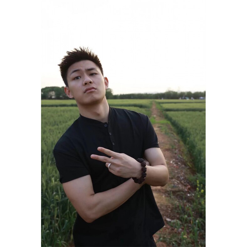 美式亨利领T恤sor夏季短袖纯色透气户外运动亨利衫休闲男上衣，男装T恤，四季星座505