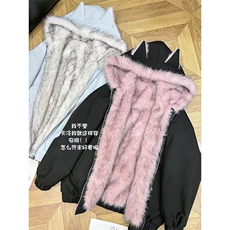 网图有货双面穿棉服猫耳朵连帽外套男女座山雕棉衣A1162-P103，男装棉衣，星座1505