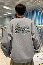 华夫格！华夫格上衣男圆领华夫格卫衣男大码长袖t恤男HY217-特P23，男装T恤，电商B367